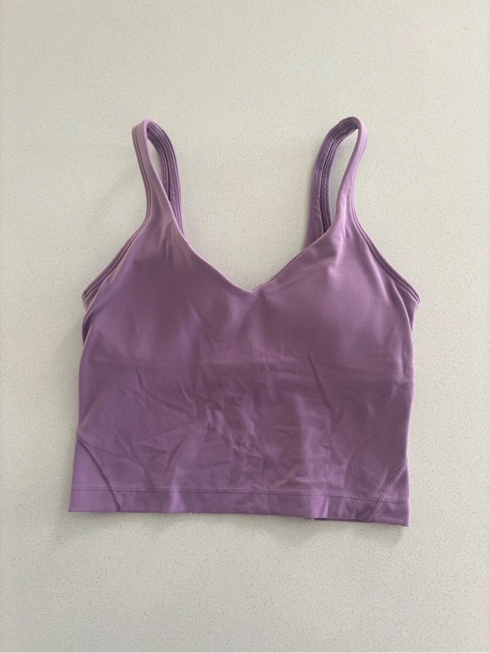 lululemon athletica Lavender V-Neck Cropped Tank
